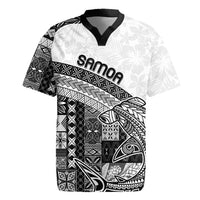 Samoa Mamanu Siapo Classic Black Rugby Jersey Tatau Malie