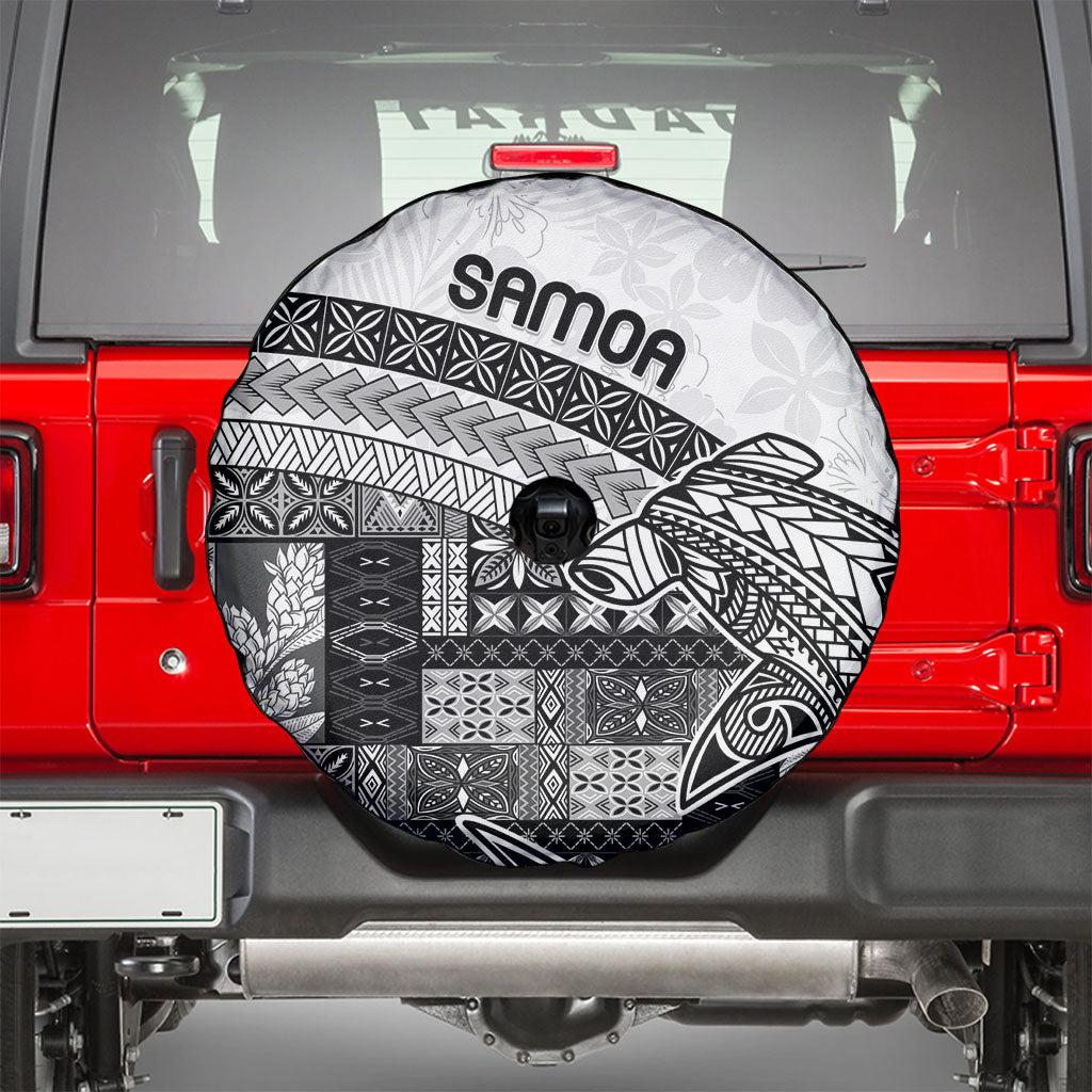Samoa Mamanu Siapo Classic Black Spare Tire Cover Tatau Malie