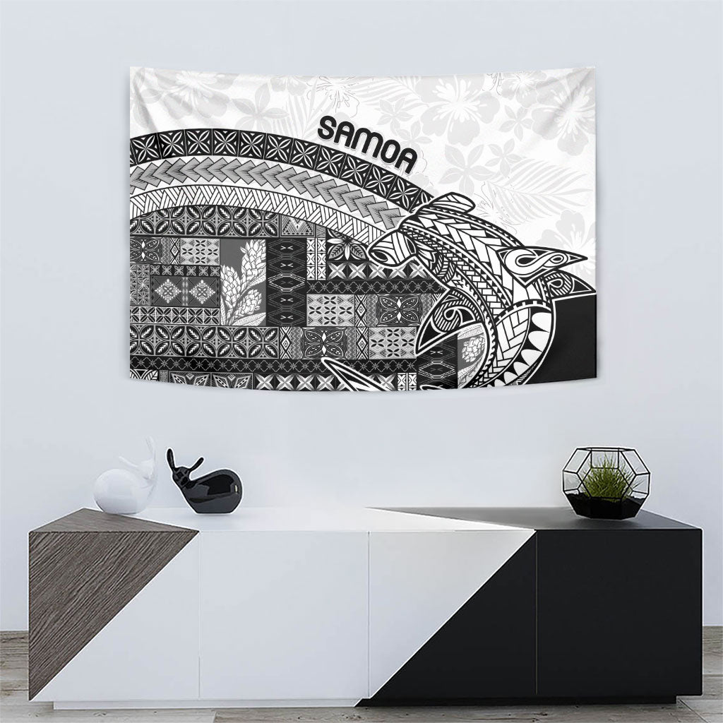 Samoa Mamanu Siapo Classic Black Tapestry Tatau Malie