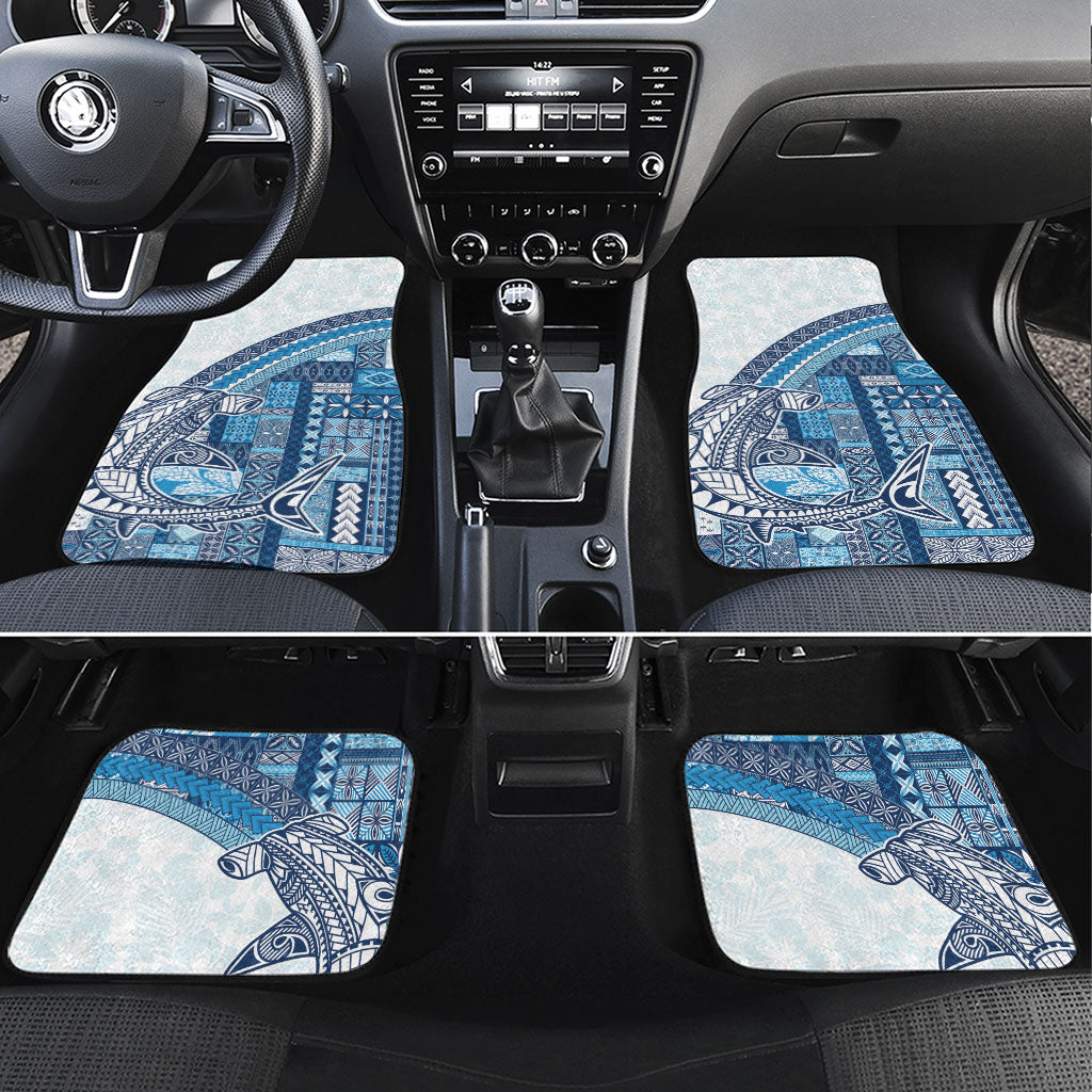 Samoa Mamanu Siapo Royal Blue Car Mats Tatau Malie