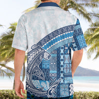 Samoa Mamanu Siapo Royal Blue Hawaiian Shirt Tatau Malie