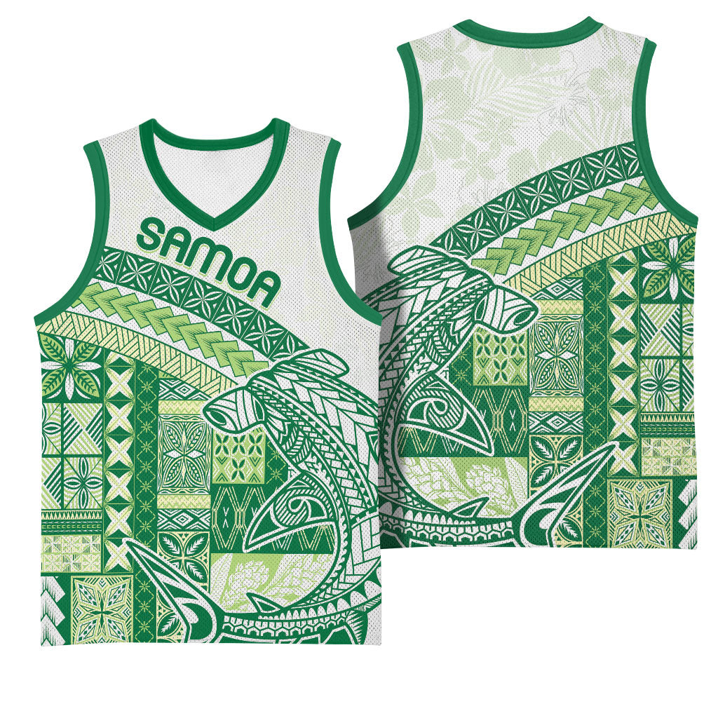 Samoa Mamanu Siapo Forest Green Basketball Jersey Tatau Malie