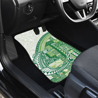 Samoa Mamanu Siapo Forest Green Car Mats Tatau Malie