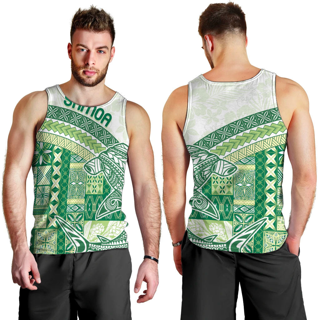 Samoa Mamanu Siapo Forest Green Men Tank Top Tatau Malie
