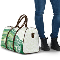 Samoa Mamanu Siapo Forest Green Travel Bag Tatau Malie