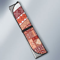 Samoa Mamanu Siapo Crimson Auto Sun Shade Tatau Malie