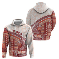 Samoa Mamanu Siapo Crimson Hoodie Tatau Malie