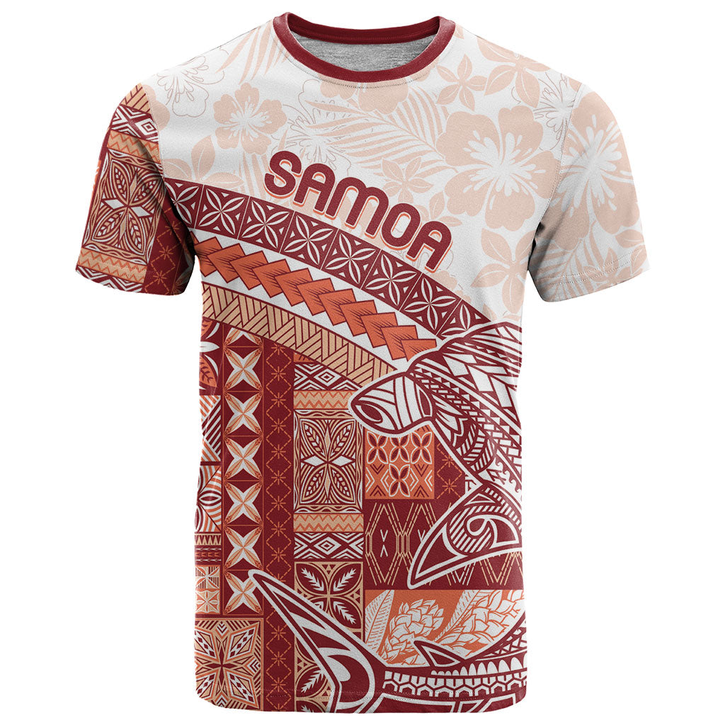 Samoa Mamanu Siapo Crimson T Shirt Tatau Malie