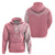 Personalised New Zealand Hoodie Pink Ribbon Tattoo Mix Silver Fern LT7 - Polynesian Pride