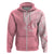 Personalised New Zealand Hoodie Pink Ribbon Tattoo Mix Silver Fern LT7 - Polynesian Pride