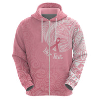 Personalised New Zealand Hoodie Pink Ribbon Tattoo Mix Silver Fern LT7 - Polynesian Pride