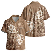 Tonga Ngatu Kupesi Brown Tapa Kid Hawaiian Shirt Koe Otua Mo Tonga Ko Hoku Tofia LT7 - Polynesian Pride