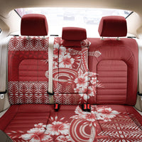 Tonga Ngatu Kupesi Royal Red Back Car Seat Cover Koe Otua Mo Tonga Ko Hoku Tofia LT7 - Polynesian Pride