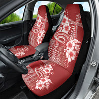 Tonga Ngatu Kupesi Royal Red Car Seat Cover Koe Otua Mo Tonga Ko Hoku Tofia LT7 - Polynesian Pride