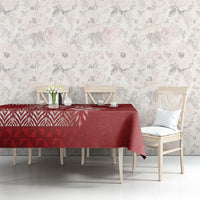 Tonga Ngatu Kupesi Royal Red Tablecloth Koe Otua Mo Tonga Ko Hoku Tofia LT7 - Polynesian Pride