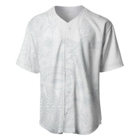 Tonga Ngatu Kupesi White Sunday Fakame Baseball Jersey Koe Otua Mo Tonga Ko Hoku Tofia LT7 White - Polynesian Pride