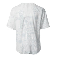 Tonga Ngatu Kupesi White Sunday Fakame Baseball Jersey Koe Otua Mo Tonga Ko Hoku Tofia LT7 - Polynesian Pride