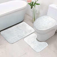 Tonga Ngatu Kupesi White Sunday Fakame Bathroom Set Koe Otua Mo Tonga Ko Hoku Tofia LT7 - Polynesian Pride