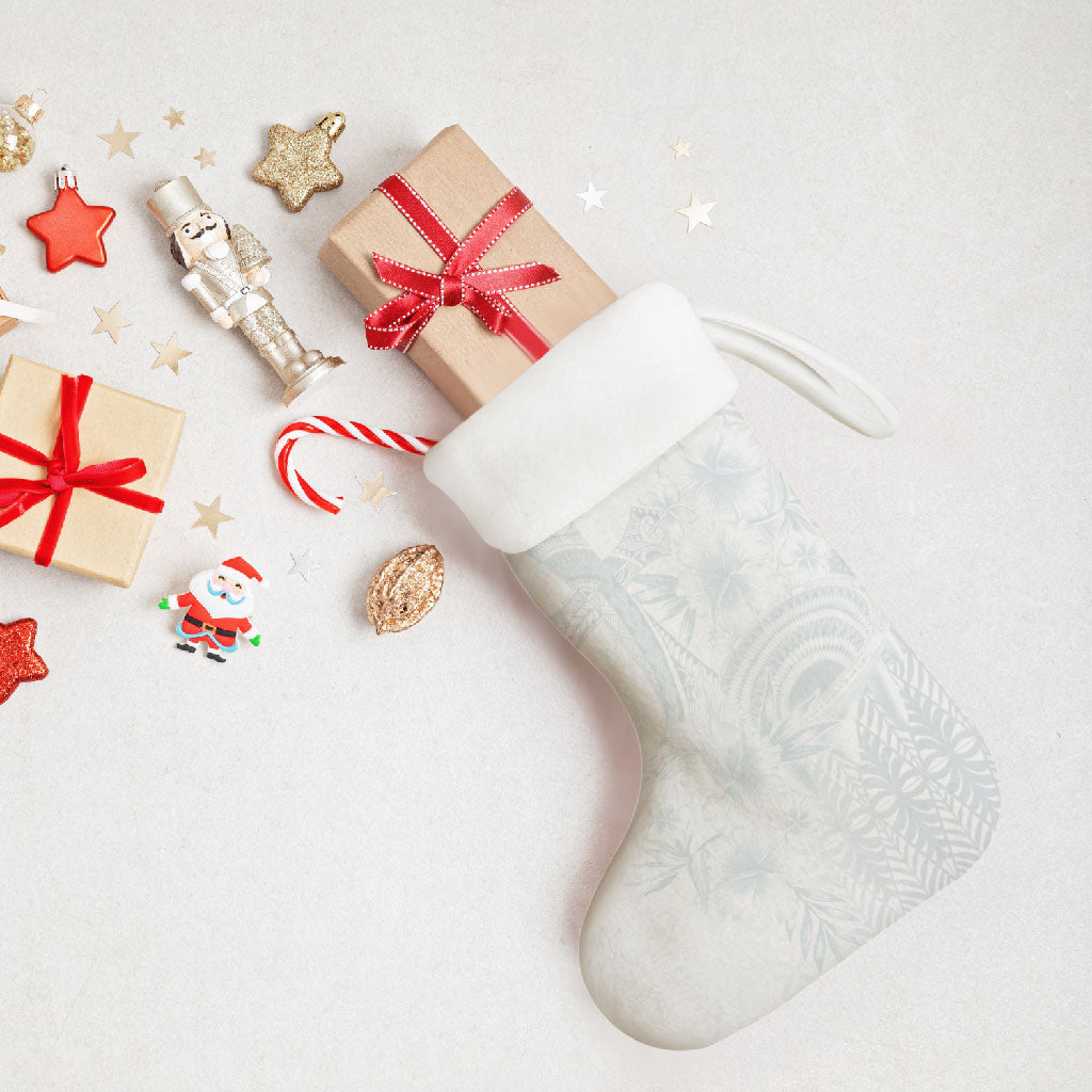 Tonga Ngatu Kupesi White Sunday Fakame Christmas Stocking Koe Otua Mo Tonga Ko Hoku Tofia