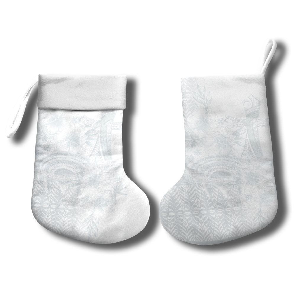 Tonga Ngatu Kupesi White Sunday Fakame Christmas Stocking Koe Otua Mo Tonga Ko Hoku Tofia
