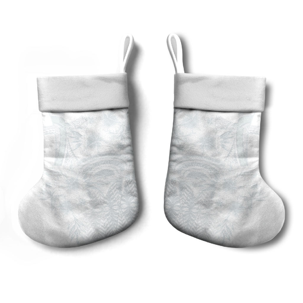 Tonga Ngatu Kupesi White Sunday Fakame Christmas Stocking Koe Otua Mo Tonga Ko Hoku Tofia