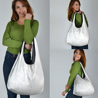 Tonga Ngatu Kupesi White Sunday Fakame Grocery Bag Koe Otua Mo Tonga Ko Hoku Tofia LT7 - Polynesian Pride