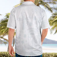 Tonga Ngatu Kupesi White Sunday Fakame Hawaiian Shirt Koe Otua Mo Tonga Ko Hoku Tofia LT7 - Polynesian Pride