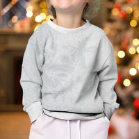 Tonga Ngatu Kupesi White Sunday Fakame Kid Ugly Christmas Sweater Koe Otua Mo Tonga Ko Hoku Tofia LT7 - Polynesian Pride