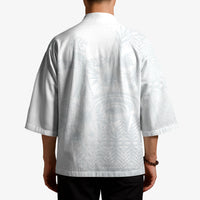 Tonga Ngatu Kupesi White Sunday Fakame Kimono Koe Otua Mo Tonga Ko Hoku Tofia LT7 - Polynesian Pride