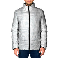 Tonga Ngatu Kupesi White Sunday Fakame Padded Jacket Koe Otua Mo Tonga Ko Hoku Tofia LT7 Men White - Polynesian Pride