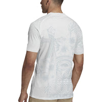 Tonga Ngatu Kupesi White Sunday Fakame Rugby Jersey Koe Otua Mo Tonga Ko Hoku Tofia LT7 - Polynesian Pride
