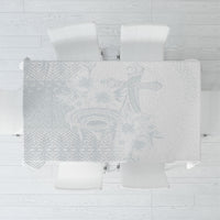 Tonga Ngatu Kupesi White Sunday Fakame Tablecloth Koe Otua Mo Tonga Ko Hoku Tofia