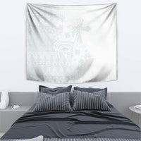 Tonga Ngatu Kupesi White Sunday Fakame Tapestry Koe Otua Mo Tonga Ko Hoku Tofia LT7 - Polynesian Pride