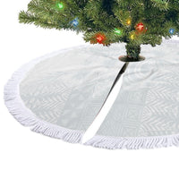 Tonga Ngatu Kupesi White Sunday Fakame Tree Skirt Koe Otua Mo Tonga Ko Hoku Tofia LT7 - Polynesian Pride