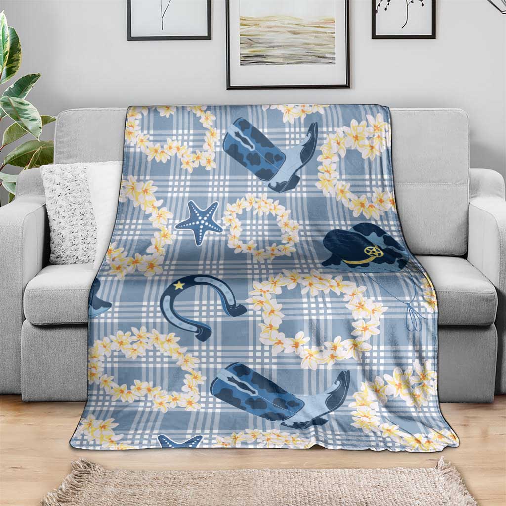 Aloha Hawaii Paniolo Jeans Palaka Blanket Coastal Rodeo - Polynesian Pride