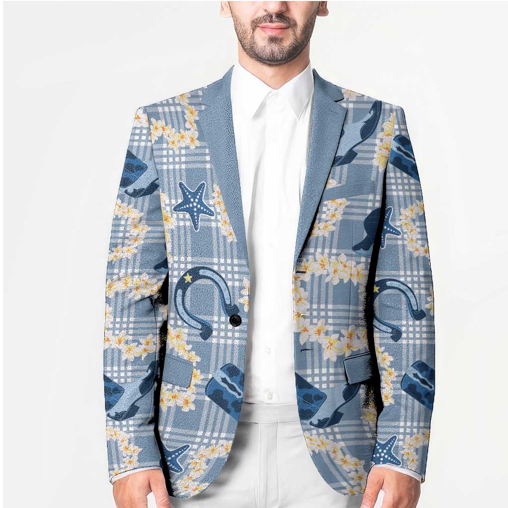 Aloha Hawaii Paniolo Jeans Palaka Blazer Coastal Rodeo - Polynesian Pride