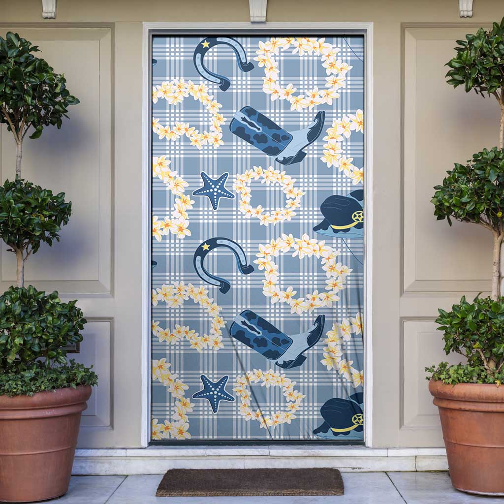 Aloha Hawaii Paniolo Jeans Palaka Door Cover Coastal Rodeo - Polynesian Pride