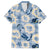 Aloha Hawaii Paniolo Jeans Palaka Family Matching Off The Shoulder Long Sleeve Dress and Hawaiian Shirt Coastal Rodeo - Polynesian Pride