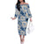 Aloha Hawaii Paniolo Jeans Palaka Family Matching Off The Shoulder Long Sleeve Dress and Hawaiian Shirt Coastal Rodeo - Polynesian Pride