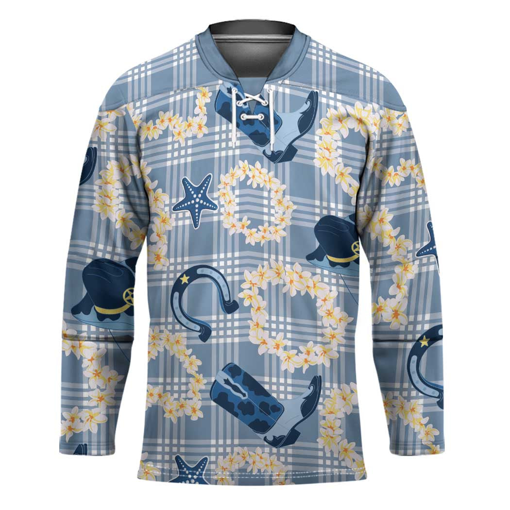 Aloha Hawaii Paniolo Jeans Palaka Hockey Jersey Coastal Rodeo - Polynesian Pride