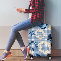 Aloha Hawaii Paniolo Jeans Palaka Luggage Cover Coastal Rodeo LT7 - Polynesian Pride