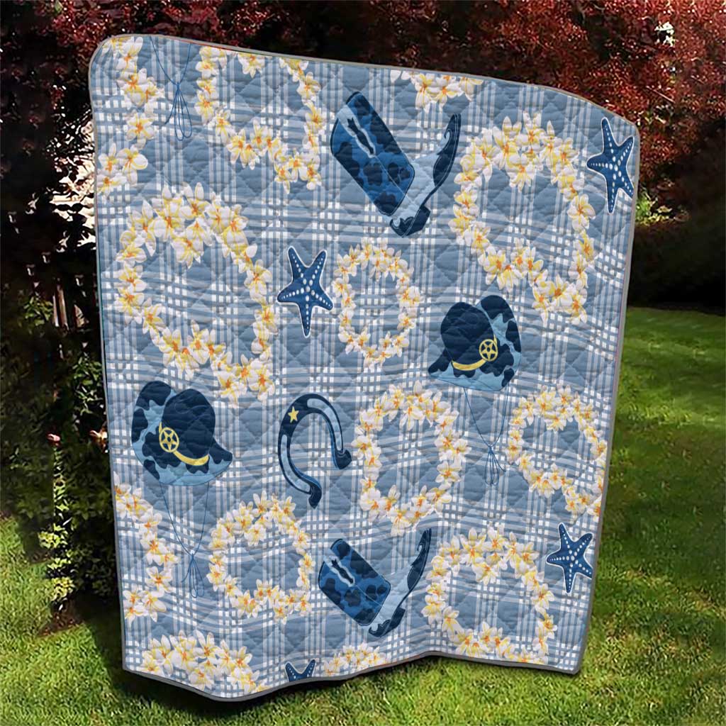 Aloha Hawaii Paniolo Jeans Palaka Quilt Coastal Rodeo - Polynesian Pride