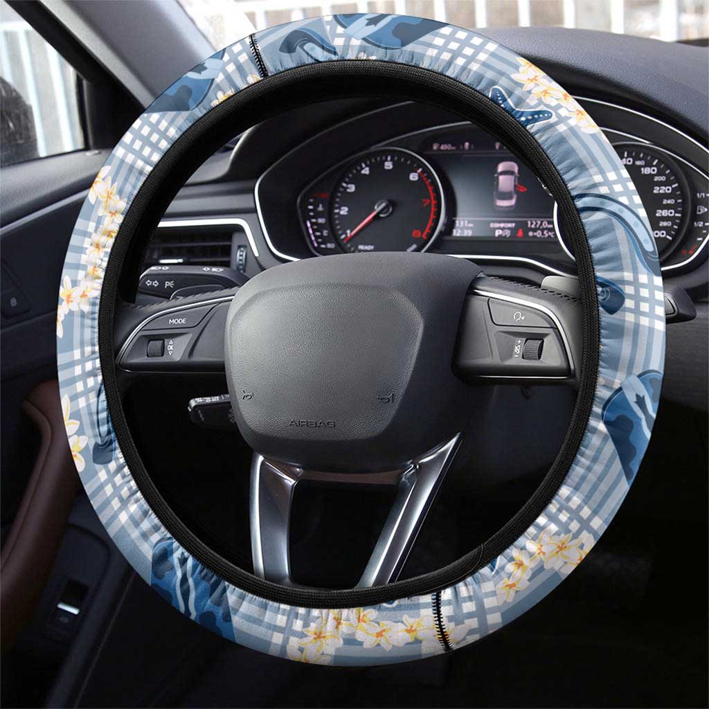 Aloha Hawaii Paniolo Jeans Palaka Steering Wheel Cover Coastal Rodeo - Polynesian Pride
