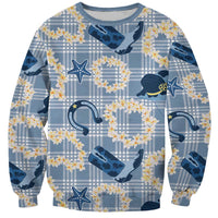 Aloha Hawaii Paniolo Jeans Palaka Sweatshirt Coastal Rodeo - Polynesian Pride