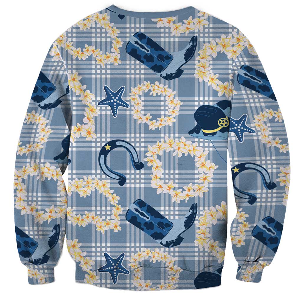 Aloha Hawaii Paniolo Jeans Palaka Sweatshirt Coastal Rodeo - Polynesian Pride