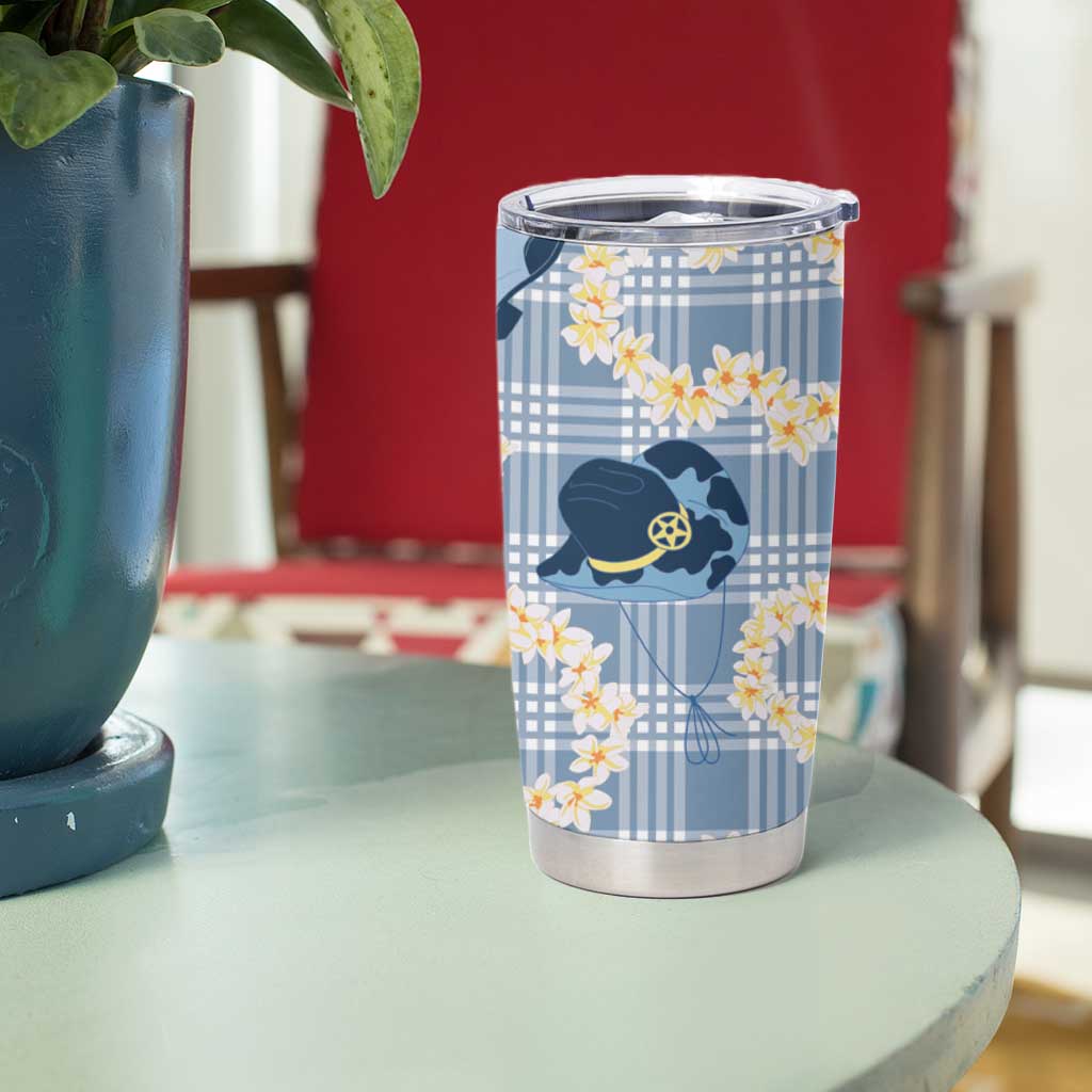Aloha Hawaii Paniolo Jeans Palaka Tumbler Cup Coastal Rodeo - Polynesian Pride