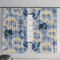 Aloha Hawaii Paniolo Jeans Palaka Window Curtain Coastal Rodeo - Polynesian Pride
