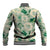 Aloha Hawaii Paniolo Mint Palaka Baseball Jacket Coastal Rodeo - Polynesian Pride