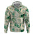 Aloha Hawaii Paniolo Mint Palaka Hoodie Coastal Rodeo - Polynesian Pride