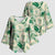 Aloha Hawaii Paniolo Mint Palaka Kimono Sleeve Blouse Coastal Rodeo - Polynesian Pride